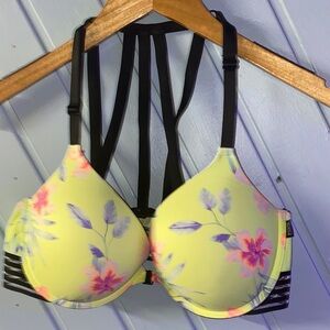 PINK Strappy Push-Up Bra